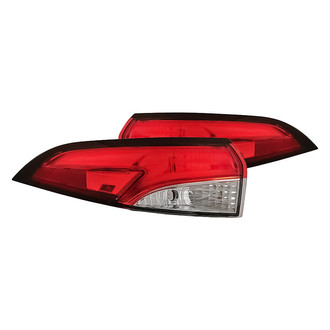 Replacement - Driver and Passenger Side Outer Tail Light Lens and Housing Set (CAPA Certified)