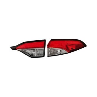 Replacement - Passenger Side Driver and Passenger Side Inner and Outer Tail Light Lens and Housing Set (Standard Line)