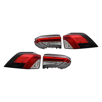 Replacement - Driver and Passenger Side Inner and Outer Tail Light Set (CAPA Certified)