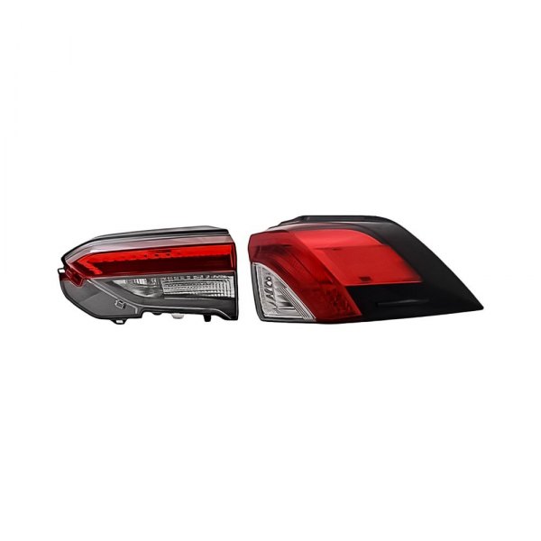 Replacement - Passenger Side Inner and Outer Tail Light Set