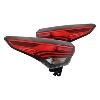 Replacement - Driver and Passenger Side Outer Tail Light Set (CAPA Certified)