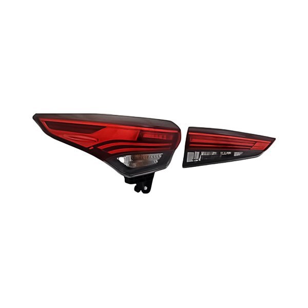 Replacement - Driver Side Inner and Outer Tail Light Set, Toyota Highlander