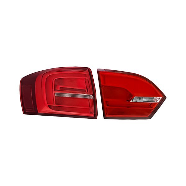Replacement - Driver Side Inner and Outer Tail Light Set, Volkswagen Jetta