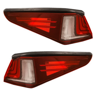 Replacement - Driver and Passenger Side Outer Tail Lights (CAPA Certified)