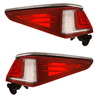 Replacement - Driver and Passenger Side Outer Tail Lights (CAPA Certified)