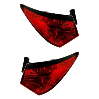 Replacement - Driver and Passenger Side Outer Tail Light Lens and Housings (Standard Line)