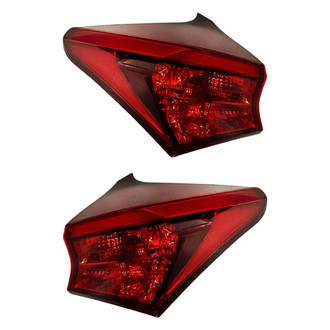 Replacement - Driver and Passenger Side Outer Tail Light Lens and Housings (Standard Line)