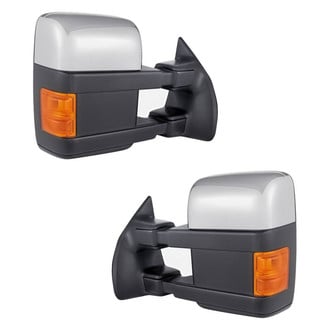 Replacement - Driver and Passenger Side Power Towing Mirror Set (Heated, Foldaway) (Standard Line)