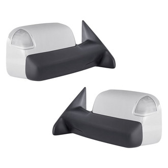 Replacement - Driver and Passenger Side Power Towing Mirror Set (Heated, Foldaway) (Standard Line)