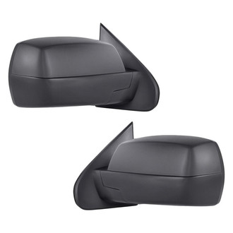 Replacement - Driver and Passenger Side Manual View Mirror Set (Non-Heated, Foldaway) (Standard Line)