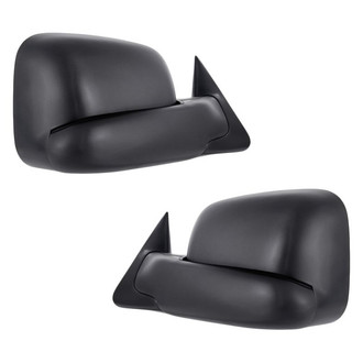 Replacement - Driver and Passenger Side Manual Towing Mirror Set (Non-Heated, Foldaway) (Standard Line)
