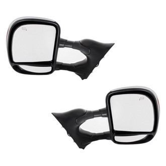 Replacement - Driver and Passenger Side Power Towing Mirror Set (Heated, Foldaway) (Standard Line)
