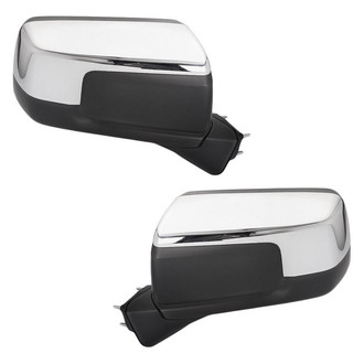 Replacement - Driver and Passenger Side Power View Mirror Set (Heated, Foldaway) (Standard Line)
