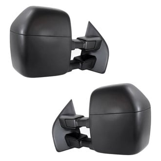 Replacement - Driver and Passenger Side Manual Towing Mirror Set (Non-Heated, Foldaway) (Standard Line)