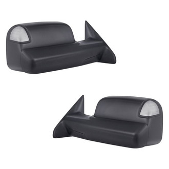 Replacement - Driver and Passenger Side Power Towing Mirror Set (Heated, Foldaway) (Standard Line)