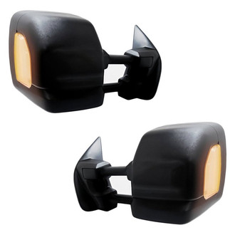 Replacement - Driver and Passenger Side Power Towing Mirror Set (Heated, Foldaway) (Standard Line)