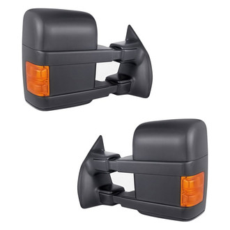Replacement - Driver and Passenger Side Power Towing Mirror Set (Heated, Foldaway) (Standard Line)