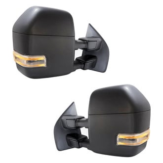 Replacement - Driver and Passenger Side Power Towing Mirror Set (Heated, Foldaway) (Standard Line)