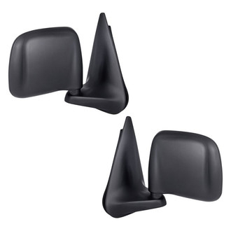 Replacement - Driver and Passenger Side Manual View Mirror Set (Non-Heated, Foldaway) (Standard Line)