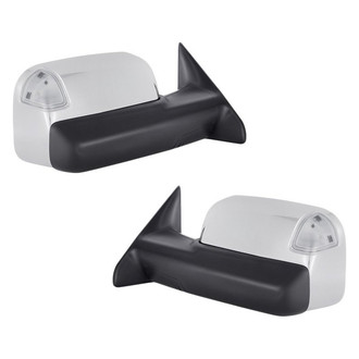 Replacement - Driver and Passenger Side Power Towing Mirror Set (Heated, Foldaway) (Standard Line)