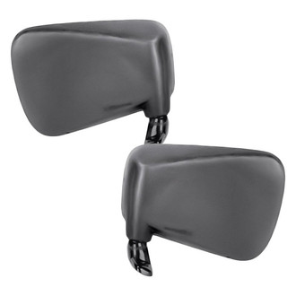 Replacement - Driver and Passenger Side Manual Remote View Mirror Set (Non-Heated, Foldaway) (Standard Line)