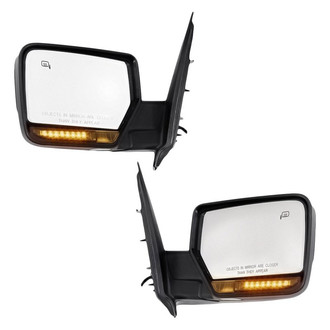 Replacement - Driver and Passenger Side Power View Mirror Set (Heated, Foldaway) (Standard Line)