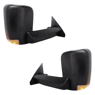 Replacement - Driver and Passenger Side Power Towing Mirror Set (Non-Heated, Foldaway) (Standard Line)
