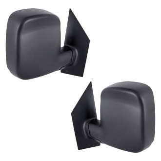Replacement - Driver and Passenger Side Manual View Mirror Set (Non-Heated, Foldaway) (Standard Line)