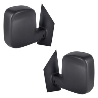 Replacement - Driver and Passenger Side Manual View Mirror Set (Non-Heated, Foldaway) (Standard Line)