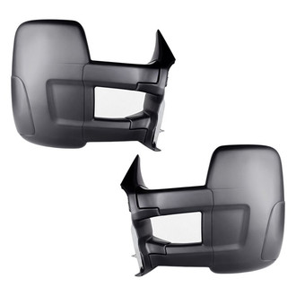 Replacement - Driver and Passenger Side Manual View Mirror Set (Heated, Foldaway) (Standard Line)