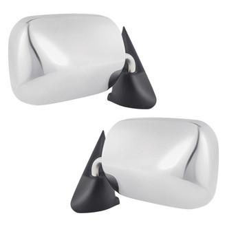 Replacement - Driver and Passenger Side Power Remote View Mirror Set (Non-Heated, Foldaway) (Standard Line)