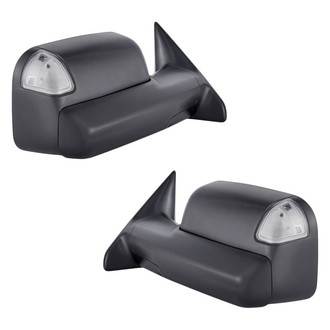 Replacement - Driver and Passenger Side Power Towing Mirror Set (Heated, Foldaway) (Standard Line)