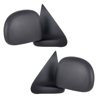 Replacement - Driver and Passenger Side Manual View Mirror Set (Non-Heated, Foldaway) (Standard Line)