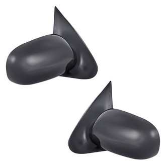 Replacement - Driver and Passenger Side Power Remote View Mirror Set (Non-Heated, Foldaway) (Standard Line)