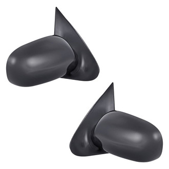 Replacement - Driver and Passenger Side Power Remote View Mirror Set (Non-Heated, Foldaway) (Standard Line)