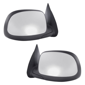 Replacement - Driver and Passenger Side Power Remote View Mirror Set (Non-Heated, Foldaway) (Standard Line)