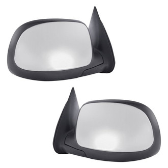 Replacement - Driver and Passenger Side Power Remote View Mirror Set (Heated, Foldaway) (Standard Line)