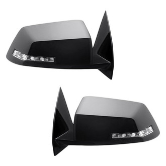 Replacement - Driver and Passenger Side Manual View Mirror Set (Heated, Foldaway) (Standard Line)