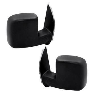 Replacement - Driver and Passenger Side Manual View Mirror Set (Non-Heated, Foldaway) (Standard Line)