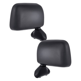 Replacement - Driver and Passenger Side Manual View Mirror Set (Non-Heated, Foldaway) (Standard Line)