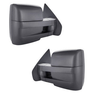 Replacement - Driver and Passenger Side Power Towing Mirror Set (Heated, Foldaway) (Standard Line)