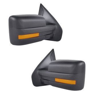 Replacement - Driver and Passenger Side Power View Mirror Set (Heated, Foldaway) (Standard Line)