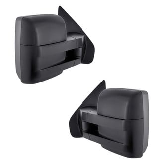 Replacement - Driver and Passenger Side Manual Towing Mirror Set (Non-Heated, Foldaway) (Standard Line)