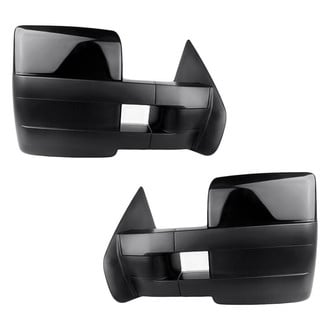Replacement - Driver and Passenger Side Power Towing Mirror Set (Heated, Foldaway) (Standard Line)