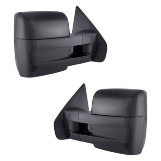 Replacement - Driver and Passenger Side Power Towing Mirror Set (Heated, Foldaway) (Standard Line)