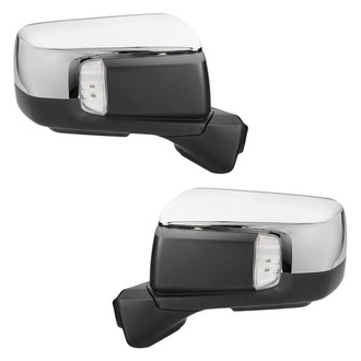 Replacement - Driver and Passenger Side Power View Mirror Set (Heated, Foldaway) (Standard Line)