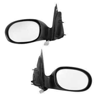 Replacement - Driver and Passenger Side Power Remote View Mirror Set (Non-Heated, Non-Foldaway) (Standard Line)