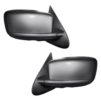 Replacement - Driver and Passenger Side Power Remote View Mirror Set (Heated, Foldaway) (Standard Line)