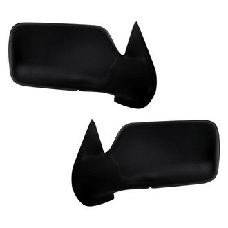 Replacement - Driver and Passenger Side Manual Remote View Mirror Set (Non-Heated, Foldaway) (Standard Line)