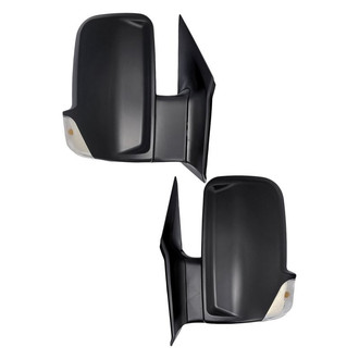 Replacement - Driver and Passenger Side Manual View Mirror Set (Non-Heated, Foldaway) (Standard Line)